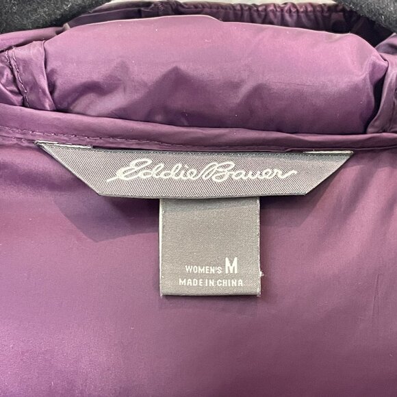 Eddie Bauer Womens Medium Down EB550 Puffer Coat Luna Peak Parka Hooded Jacket - Picture 3 of 11